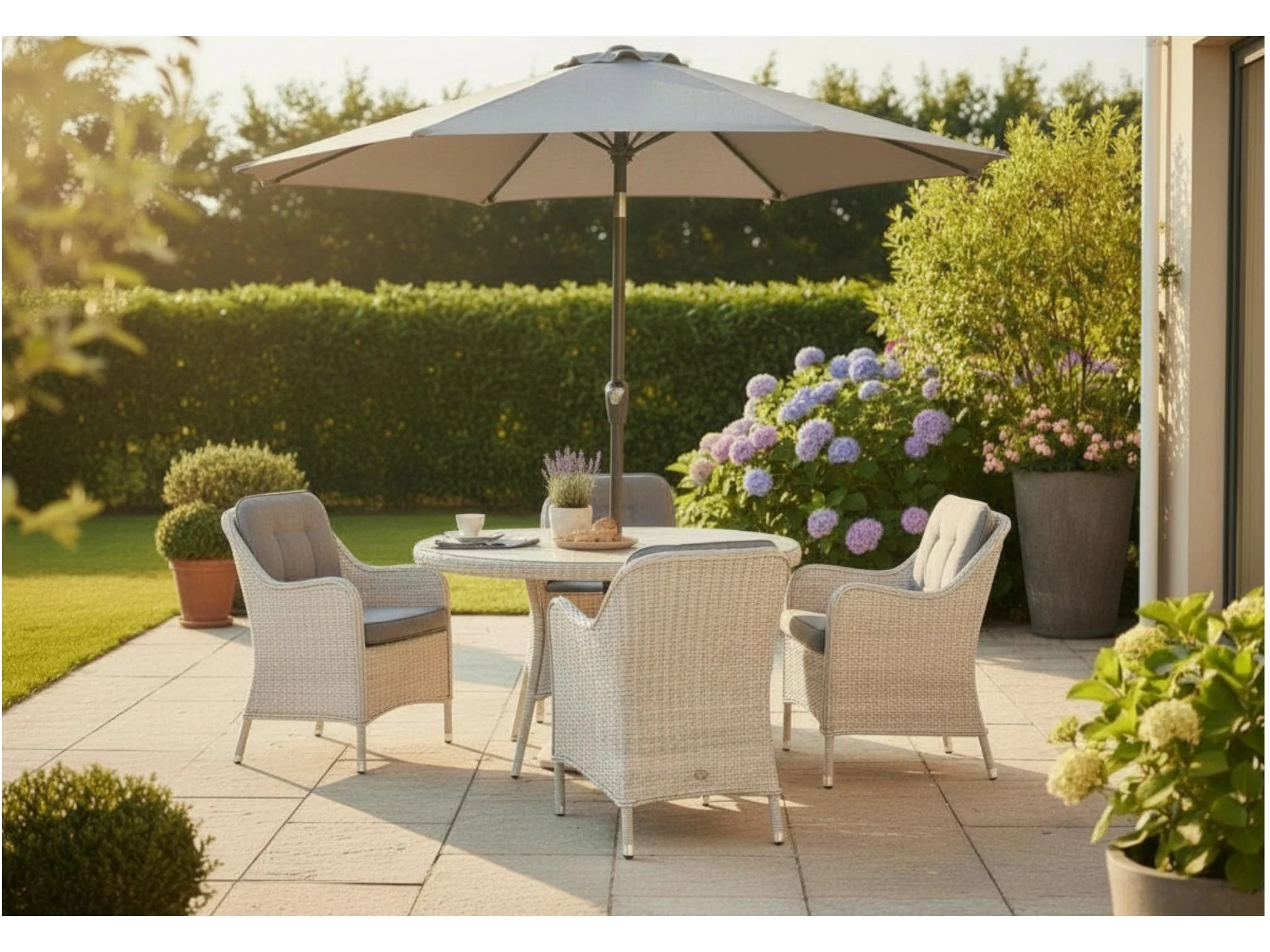 CANNES 4 SEAT DINING SET - Image 2