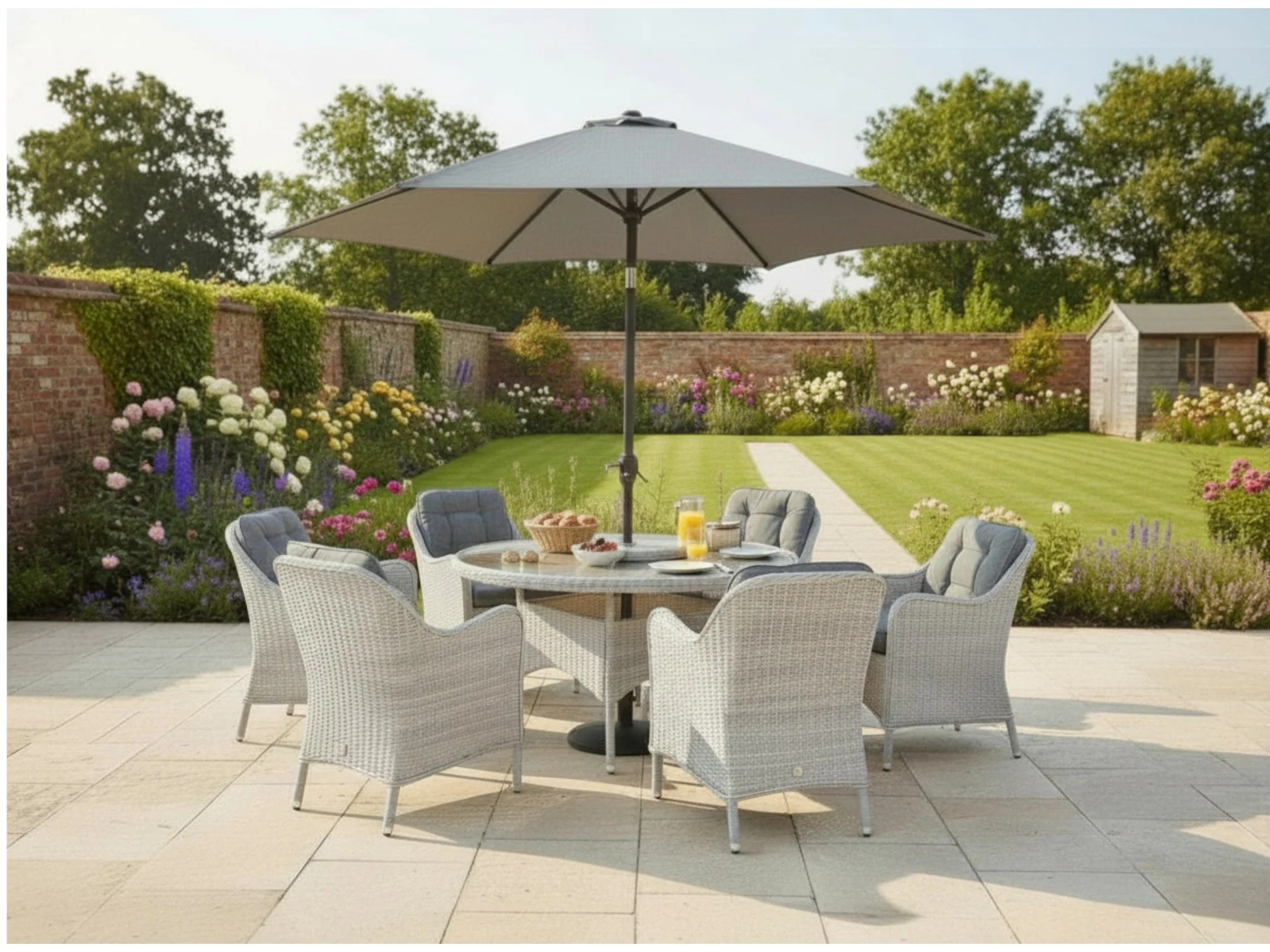 CANNES 6 SEAT DINING SET