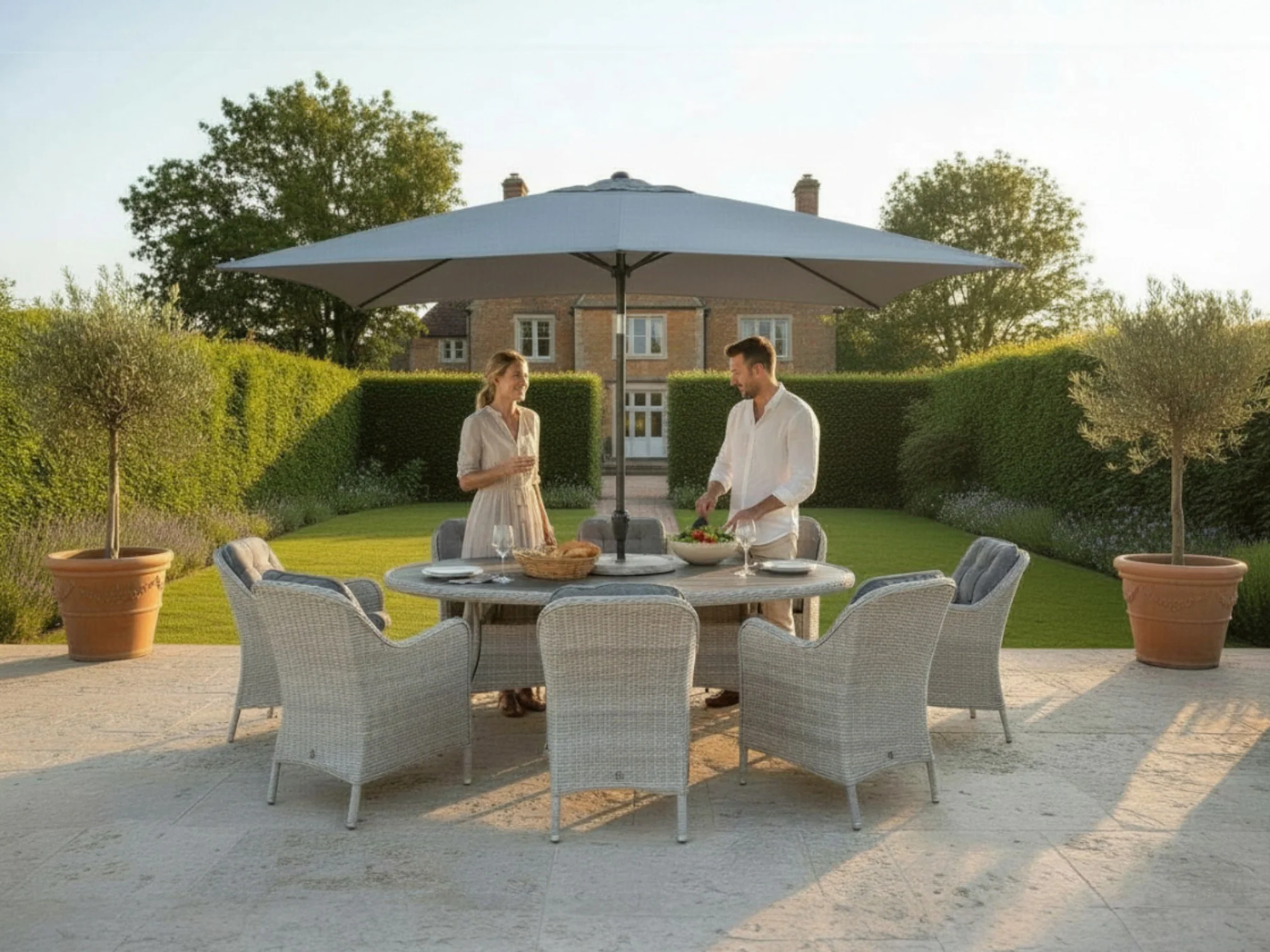 CANNES 8 SEAT DINING SET - Image 2