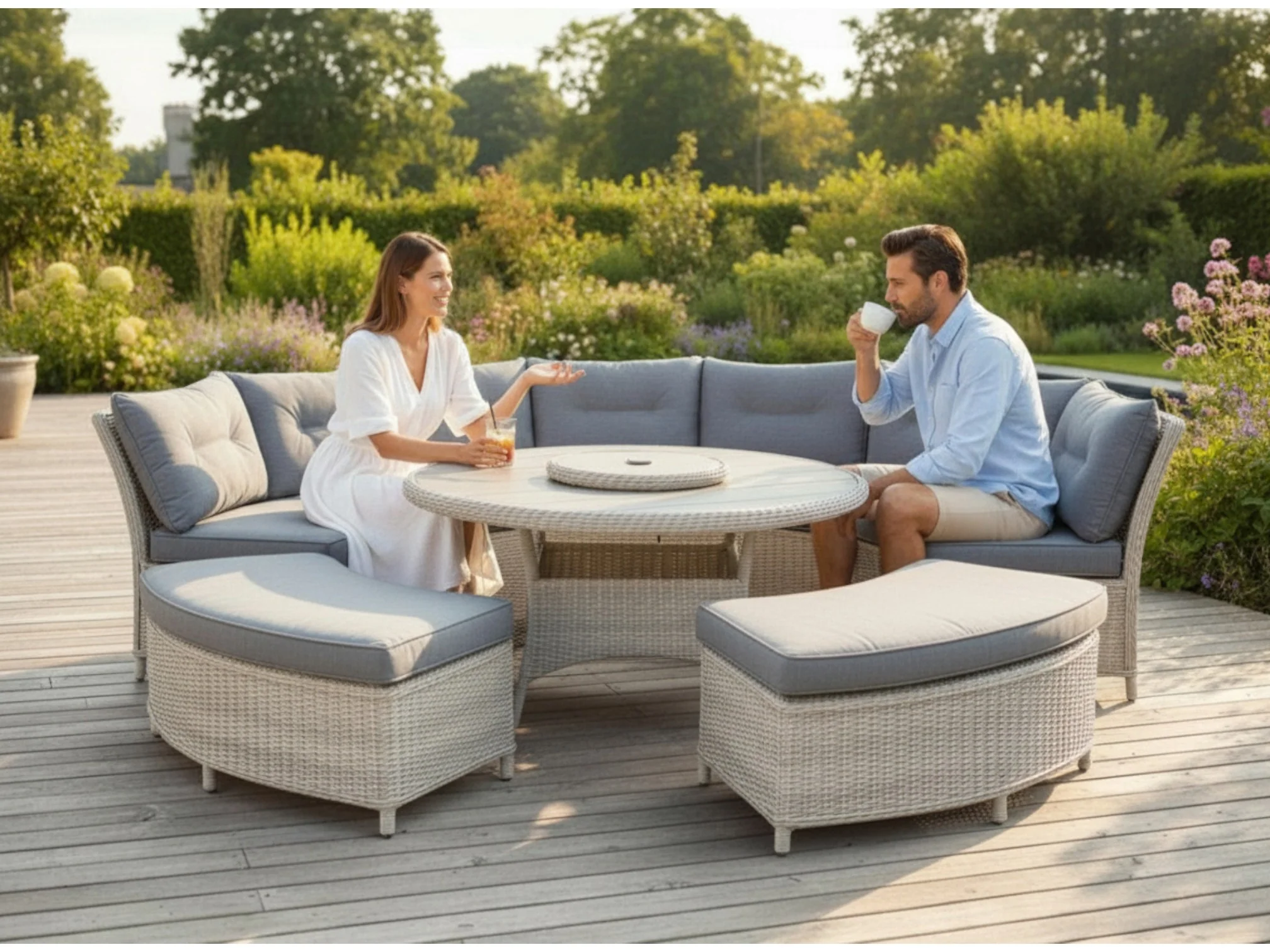 CANNES CURVED DINING SET - Image 2