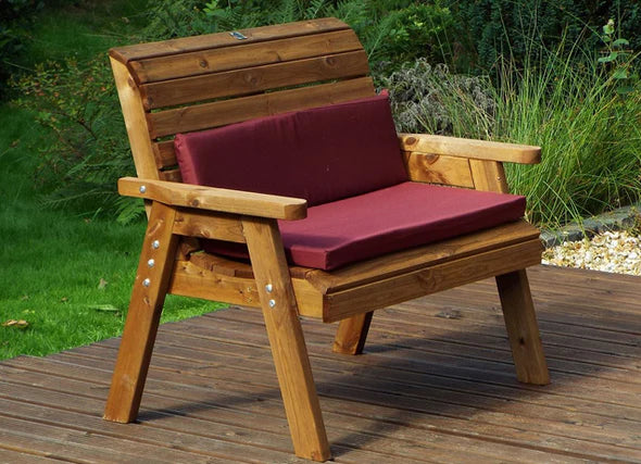 Charles Taylor Two Seat Traditional Bench with FREE cushion - Image 3