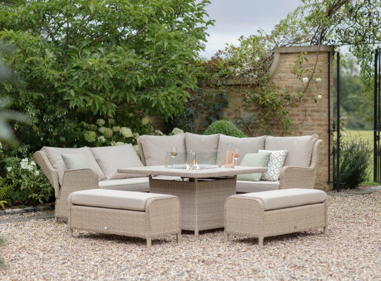CHEDWORTH SANDSTONE SQUARE SOFA SET WITH FIREPIT - Image 2