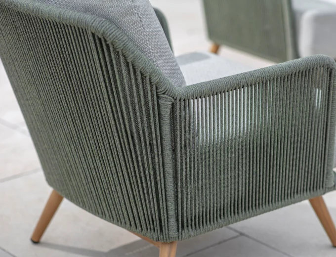 COMO FERN GREEN 2 SEAT SOFA SET - Image 3