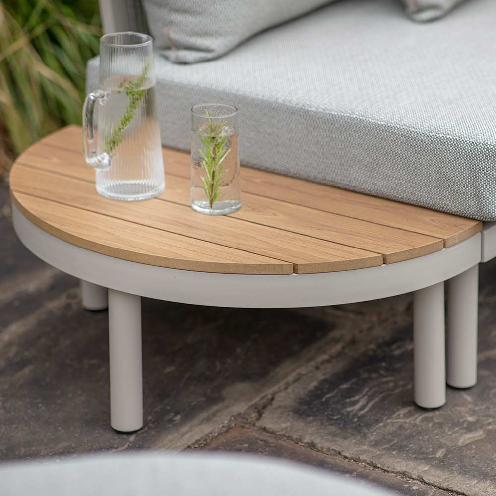 MIAMI L SHAPE SOFA COFFEE TABLE CHAIRS - Image 4