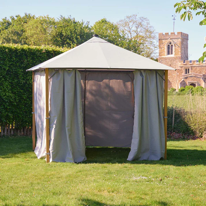SANCTUARY OAK 3X3 FABRIC GAZEBO SOLAR LIGHTS - Image 2