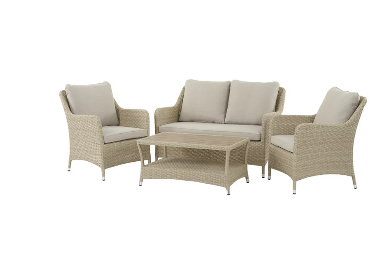 TETBURY DEUXE 2 SOFA 2 CHAIR TABLE NUTMEG - Image 2